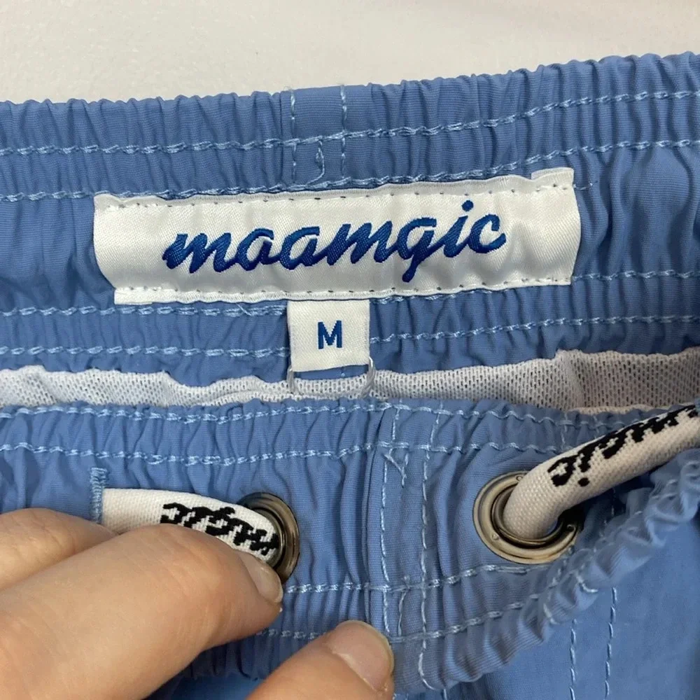 Maamgic 4.5 INCH SOLID NYLON SWIM TRUNKS SLIM FIT size medium